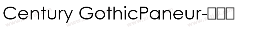 Century GothicPaneur字体转换